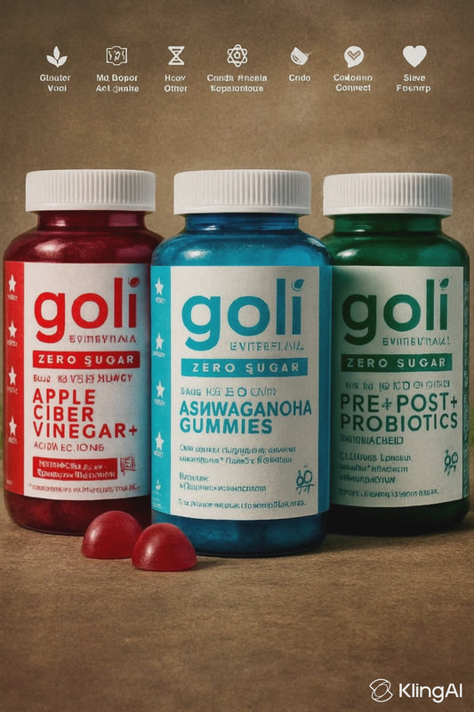 Zero Sugar 3-in-1 Detox Gummies—Probiotics, Apple Cider Vinegar, B12 & More